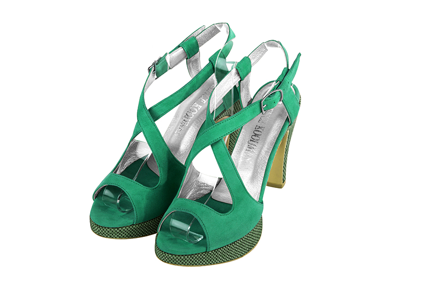 vert émeraude dress sandals for women - Florence KOOIJMAN